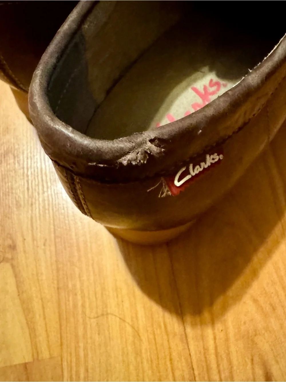 Clarks Men's Brown Leather Chukka Boots with Black Laces